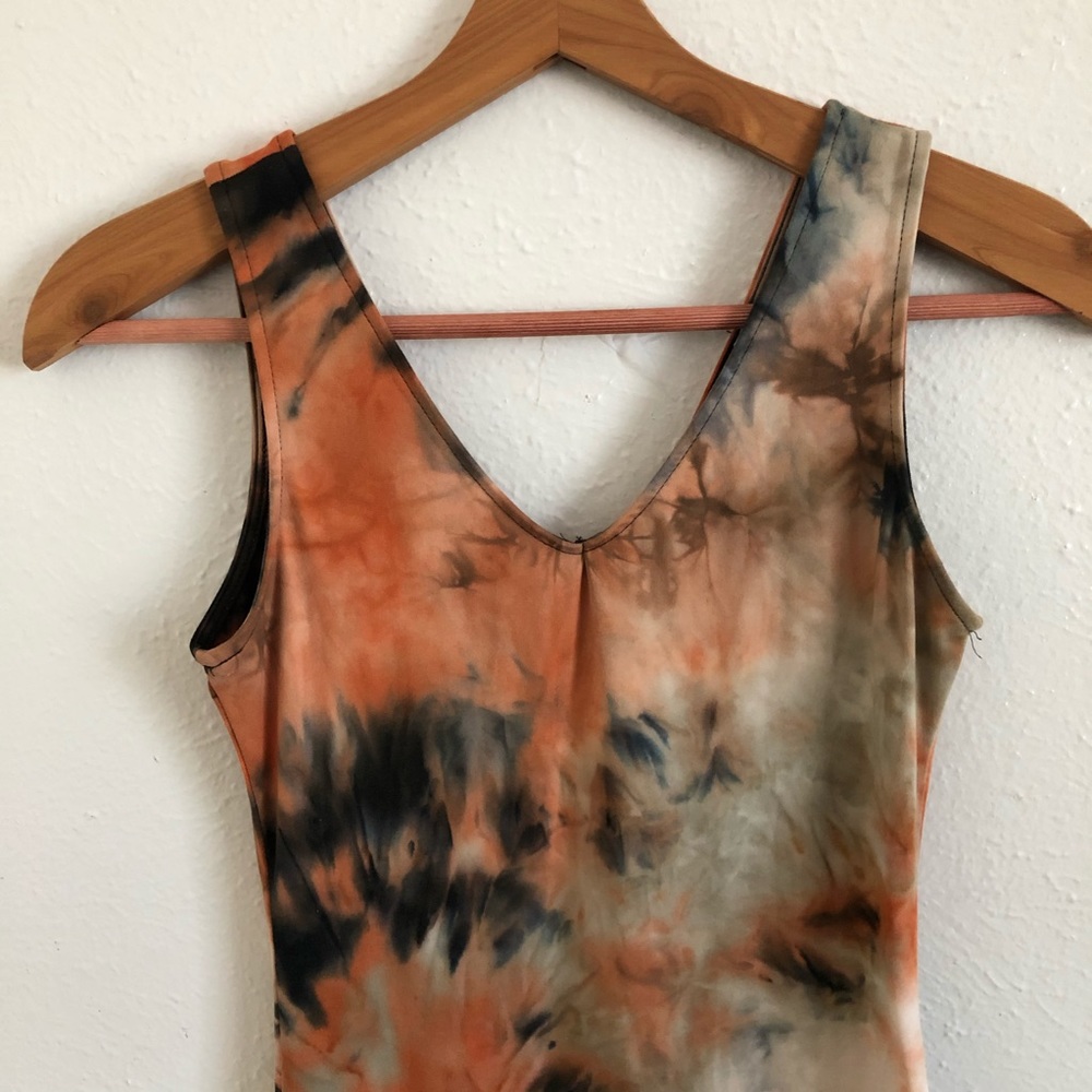 Sexy Tie Dye Body Con Dress - Picture 2 of 4